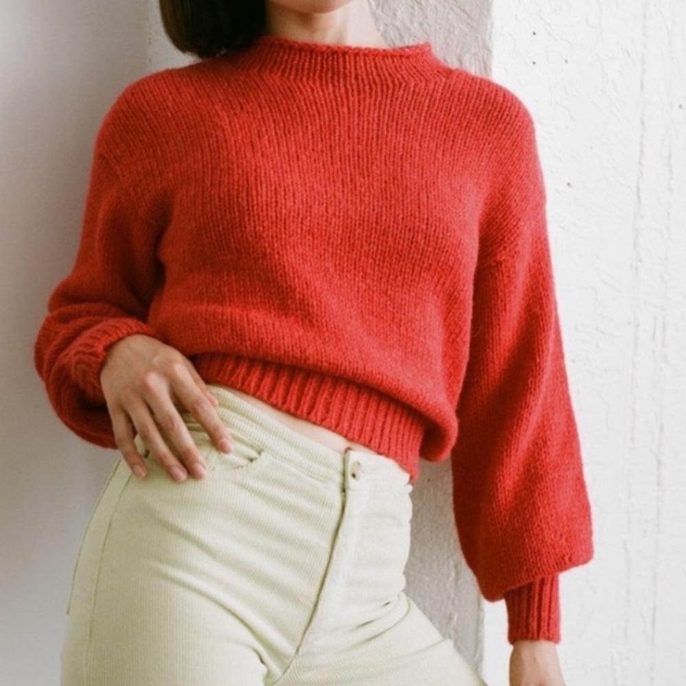 Paloma Wool Noche Red Knit Sweater